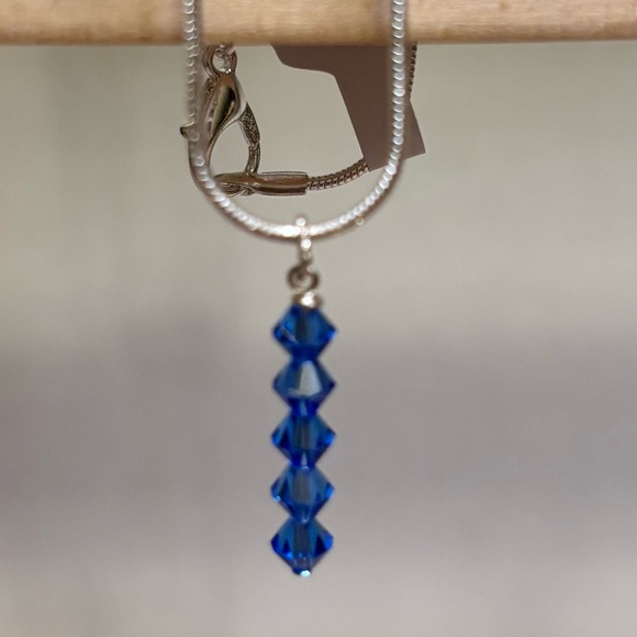 Swarovski drop bar crystal necklace - Picture 1 of 2